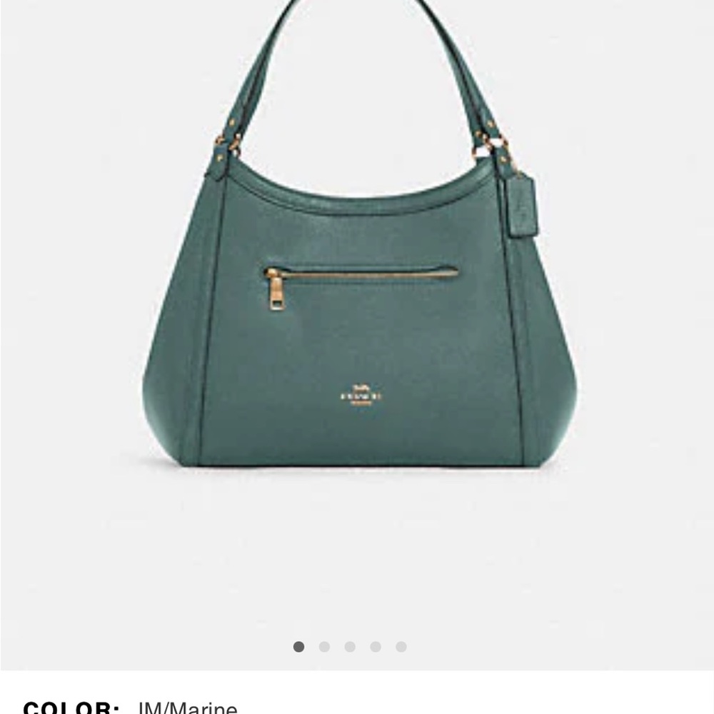 Brand new coach purse and matching wallet, color is marine
